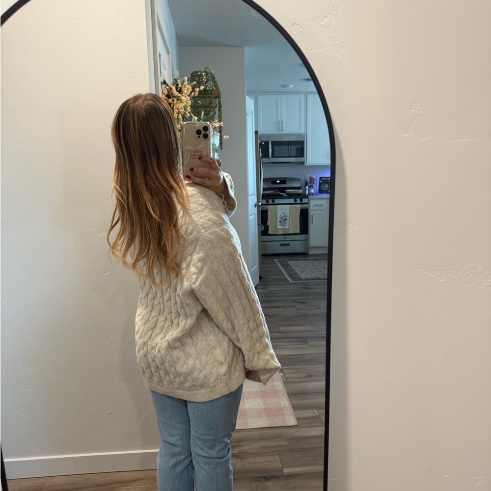 H&M Cream Cable Knit Sweater